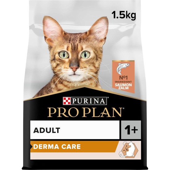 PURINA PRO PLAN Adult 1+ Derma Care Rich in Salmon Dry Food Cat Bag 1.5 kg PURINA PRO PLAN Adult 1+ Derma Care Rich in Salmon Dry Food Cat Bag 1.5 kg