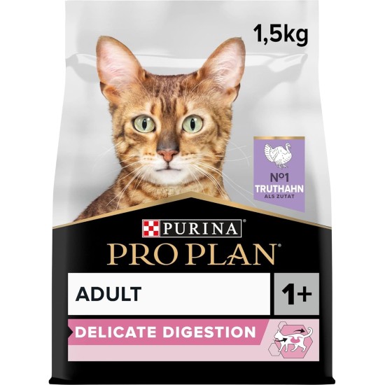 PURINA PRO PLAN DELICATE dry cat food, OptiDigest, 1-pack (1 x 1.5kg) PURINA PRO PLAN DELICATE dry cat food, OptiDigest, 1-pack (1 x 1.5kg)