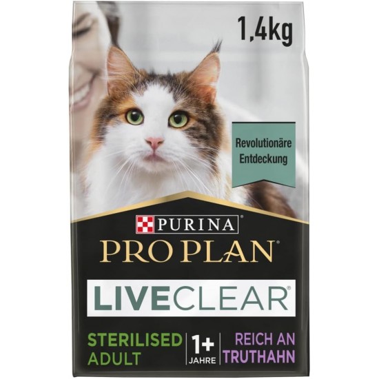 PURINA PRO PLAN LIVECLEAR STERILISED ADULT RICH IN TURKEY PURINA PRO PLAN LIVECLEAR STERILISED ADULT RICH IN TURKEY