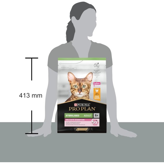 PURINA PRO PLAN Sterilised Adult 1+ Delicate Digestion Rich in Chicken Dry Food Cat 1.5 kg Bag PURINA PRO PLAN Sterilised Adult 1+ Delicate Digestion Rich in Chicken Dry Food Cat 1.5 kg Bag