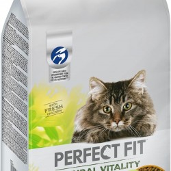 Perfect Fit Natural Vitality Adult 1+ - Dry Food for Adult Cats from 1 Year - Chicken & Turkey - Supports Vitality - 6 kg