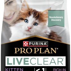Pro Plan Liveclear Kitten Dry Cat Food, Rich in Turkey, Pack of 6 (6 x 1.4 kg)