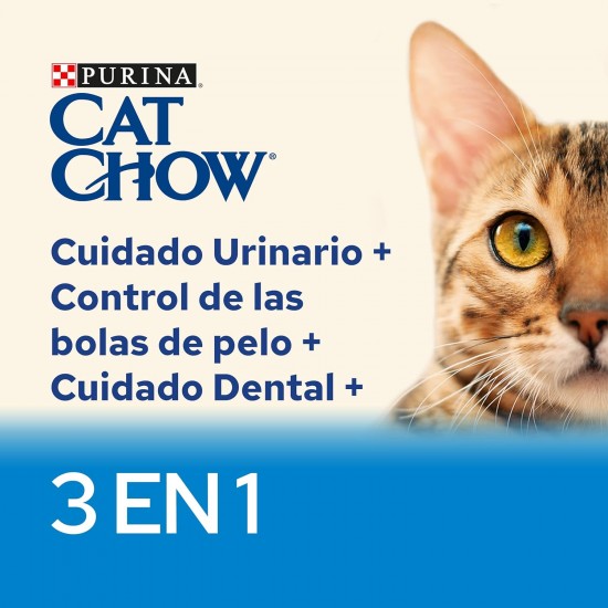Purina Cat Chow - Dry Food for Adult Cats, 3 in 1, with Turkey Purina Cat Chow - Dry Food for Adult Cats, 3 in 1, with Turkey