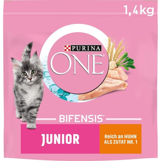 Purina ONE Purina ONE Nestlé PURINA ONE Bifensis Junior 1-12 Cat Food Kitten Dry Rich in Chicken, Pack of 6 (6 x 750 g) Purina ONE Purina ONE Nestlé PURINA ONE Bifensis Junior 1-12 Cat Food Kitten Dry Rich in Chicken, Pack of 6 (6 x 750 g)