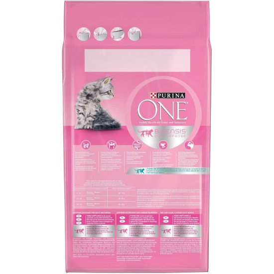 Purina ONE Purina ONE Nestlé PURINA ONE Bifensis Junior 1-12 Cat Food Kitten Dry Rich in Chicken, Pack of 6 (6 x 750 g) Purina ONE Purina ONE Nestlé PURINA ONE Bifensis Junior 1-12 Cat Food Kitten Dry Rich in Chicken, Pack of 6 (6 x 750 g)