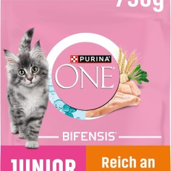 Purina ONE Purina ONE Nestlé PURINA ONE Bifensis Junior 1-12 Cat Food Kitten Dry Rich in Chicken, Pack of 6 (6 x 750 g)
