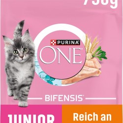 Purina ONE Purina ONE Nestlé PURINA ONE Bifensis Junior 1-12 Cat Food Kitten Dry Rich in Chicken, Pack of 6 (6 x 750 g)