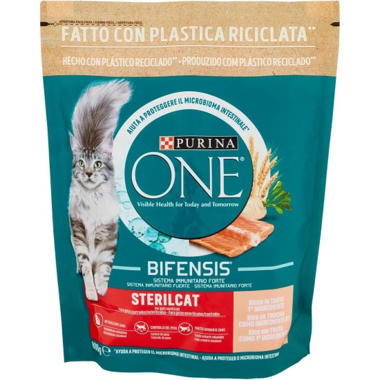 Purina One Bifensis Sterilcat Dry Cat Food Trout and Wheat Purina One Bifensis Sterilcat Dry Cat Food Trout and Wheat