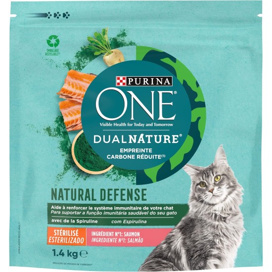 Purina One Dua Nature Spirulina Salmon Cat Food 1.4kg Purina One Dua Nature Spirulina Salmon Cat Food 1.4kg