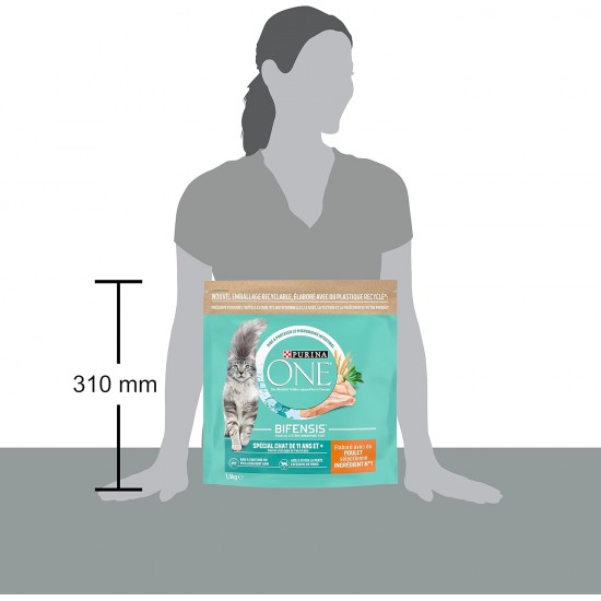 Purina One Sensitive Cat - Cibo per Gatti with Tacchino and Riso, 450 g, pack of 10 Purina One Sensitive Cat - Cibo per Gatti with Tacchino and Riso, 450 g, pack of 10