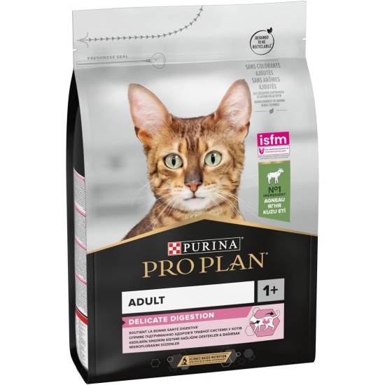 Purina Pro Plan Adult 1+ Delicate Digestion Rich in Lamb Dry Food Cat 3 kg Bag Purina Pro Plan Adult 1+ Delicate Digestion Rich in Lamb Dry Food Cat 3 kg Bag