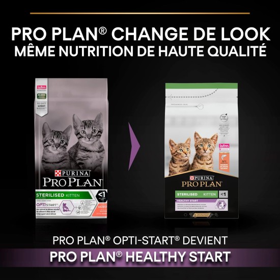 Purina Pro Plan Sterilised Kitten <1 Healthy Start Rich in Salmon Dry Food Kitten 1.5 kg Bag Purina Pro Plan Sterilised Kitten <1 Healthy Start Rich in Salmon Dry Food Kitten 1.5 kg Bag