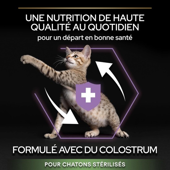 Purina Pro Plan Sterilised Kitten <1 Healthy Start Rich in Salmon Dry Food Kitten 1.5 kg Bag Purina Pro Plan Sterilised Kitten <1 Healthy Start Rich in Salmon Dry Food Kitten 1.5 kg Bag