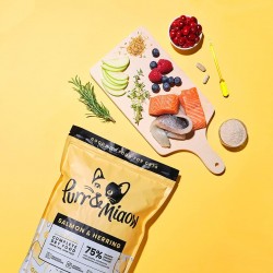 Purr & Miaow - Grain-Free Complete Dry Food for Sensitive Cats, Salmon & Herring, 1.5 kg Purr & Miaow - Grain-Free Complete Dry Food for Sensitive Cats, Salmon & Herring, 1.5 kg