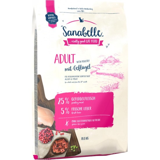 Sanabelle Adult with Poultry/dry cat food for adult cats (from 12 months old) Sanabelle Adult with Poultry/dry cat food for adult cats (from 12 months old)