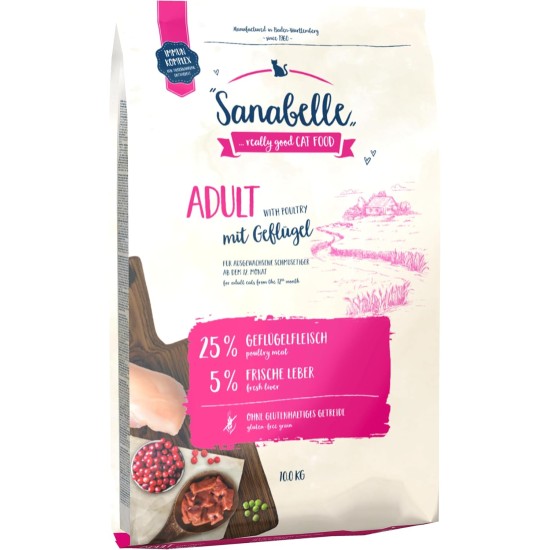 Sanabelle Adult with Poultry/dry cat food for adult cats (from 12 months old)