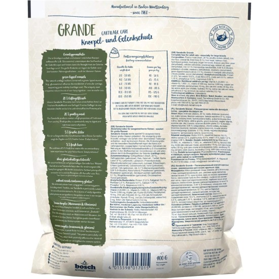 Sanabelle Grande Dry Cat Food for Adult Cats (Especially Suitable for Large Breeds) 4 x 2 kg Sanabelle Grande Dry Cat Food for Adult Cats (Especially Suitable for Large Breeds) 4 x 2 kg