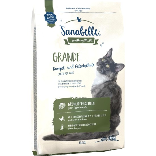 Sanabelle Grande Dry Cat Food for Adult Cats (Especially Suitable for Large Breeds) 4 x 2 kg Sanabelle Grande Dry Cat Food for Adult Cats (Especially Suitable for Large Breeds) 4 x 2 kg