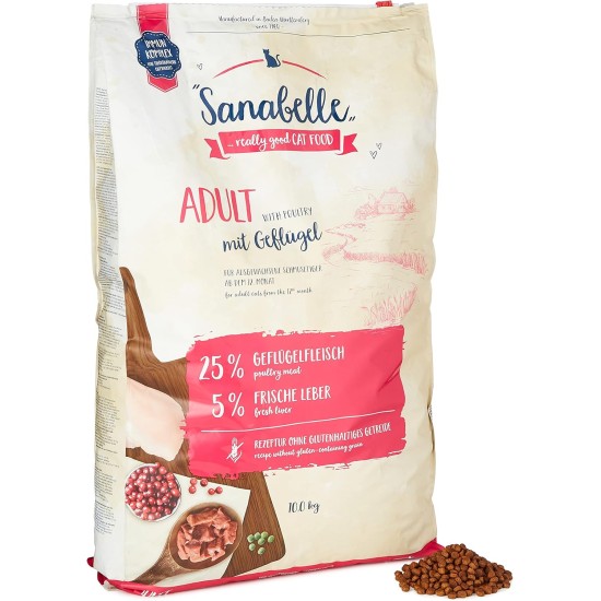 Sanabelle Light Dry Cat Food with Reduced Energy Content for Overweight Cats 6 x 400 g Sanabelle Light Dry Cat Food with Reduced Energy Content for Overweight Cats 6 x 400 g