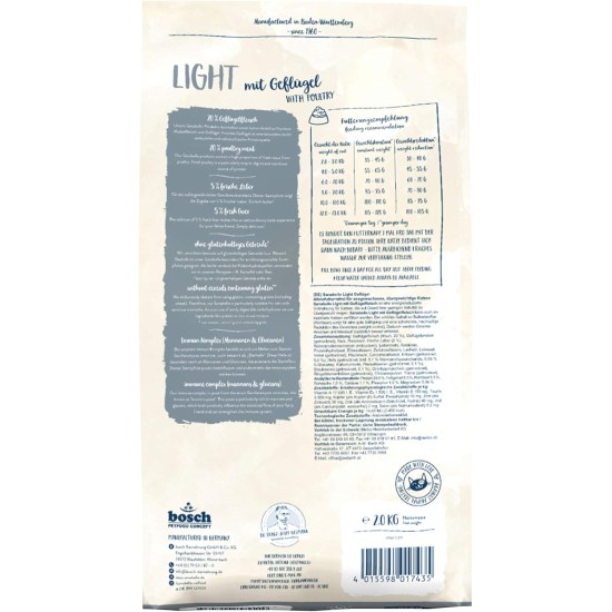 Sanabelle Light Dry Cat Food with Reduced Energy Content for Overweight Cats 6 x 400 g Sanabelle Light Dry Cat Food with Reduced Energy Content for Overweight Cats 6 x 400 g