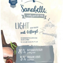 Sanabelle Light Dry Cat Food with Reduced Energy Content for Overweight Cats 6 x 400 g
