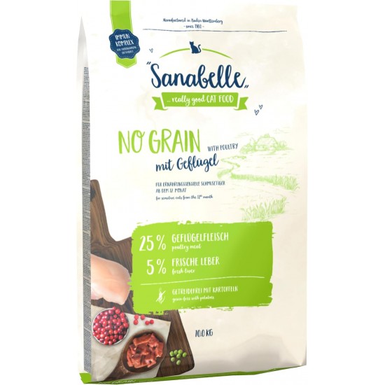 Sanabelle, No Grain With Poultry, Dry Cat Food For Nutrition-Sensitive Cats Sanabelle, No Grain With Poultry, Dry Cat Food For Nutrition-Sensitive Cats