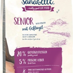 Sanabelle Senior Dry Cat Food for Older Cats from 8 Years Old | 4 x 2 kg