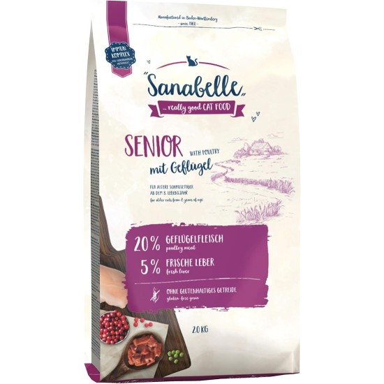 Sanabelle Senior Dry Cat Food for Older Cats from Age 8 | 6 x 400 g Sanabelle Senior Dry Cat Food for Older Cats from Age 8 | 6 x 400 g