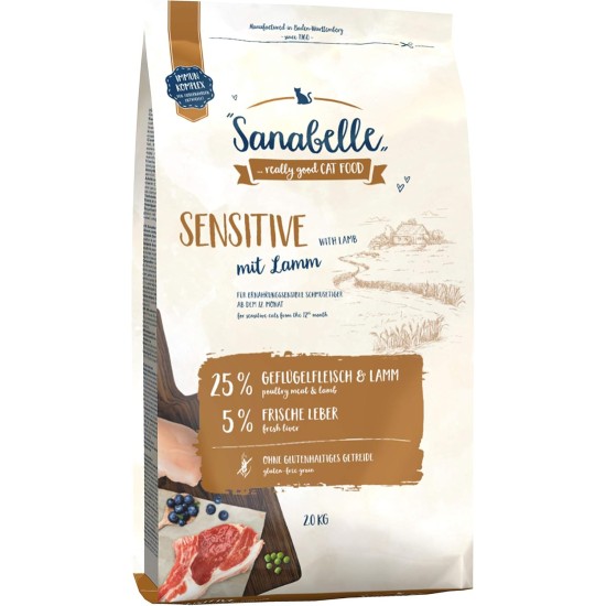 Sanabelle Sensitive with Lamb, Dry Cat Food for Nutritional Cats Sanabelle Sensitive with Lamb, Dry Cat Food for Nutritional Cats