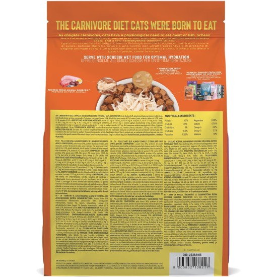 Schesir Born Carnivore Baked Chicken & Herring Adult Cat Dry Food 255g Bag Schesir Born Carnivore Baked Chicken & Herring Adult Cat Dry Food 255g Bag