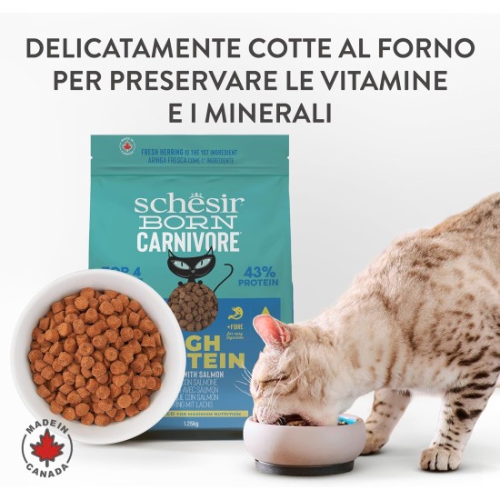 Schesir Born Carnivore Baked Chicken & Herring Adult Cat Dry Food 255g Bag Schesir Born Carnivore Baked Chicken & Herring Adult Cat Dry Food 255g Bag