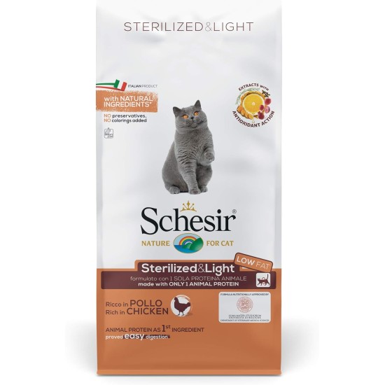 Schesir Sterilized And Overweight 1,5 KG Schesir Sterilized And Overweight 1,5 KG