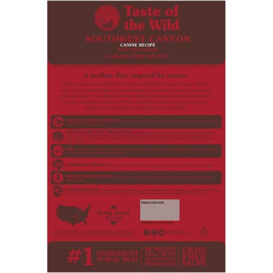 Taste of the Wild Complete Dry Canyon River with Trout and Smoked Salmon Cat Food, 2 kg Taste of the Wild Complete Dry Canyon River with Trout and Smoked Salmon Cat Food, 2 kg