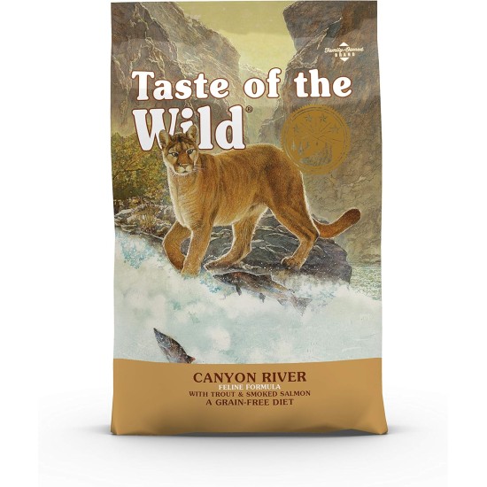 Taste of the Wild Complete Dry Canyon River with Trout and Smoked Salmon Cat Food, 2 kg Taste of the Wild Complete Dry Canyon River with Trout and Smoked Salmon Cat Food, 2 kg