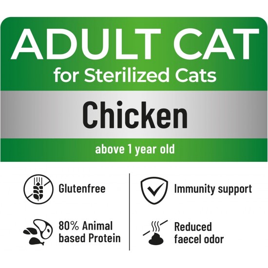 The Soul of the Tiger - Dry Food for Adult Cats, Grain Free with Salmon and Potatoes, for Castrated Cats, Gentle Formula, 8 kg The Soul of the Tiger - Dry Food for Adult Cats, Grain Free with Salmon and Potatoes, for Castrated Cats, Gentle Formula, 8 kg