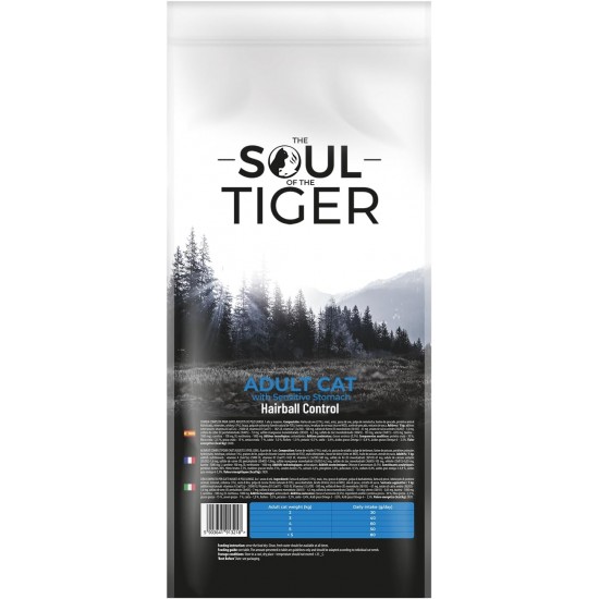 The Soul of the Tiger - Dry Food for Adult Cats, Grain Free with Salmon and Potatoes, for Castrated Cats, Gentle Formula, 8 kg The Soul of the Tiger - Dry Food for Adult Cats, Grain Free with Salmon and Potatoes, for Castrated Cats, Gentle Formula, 8 kg