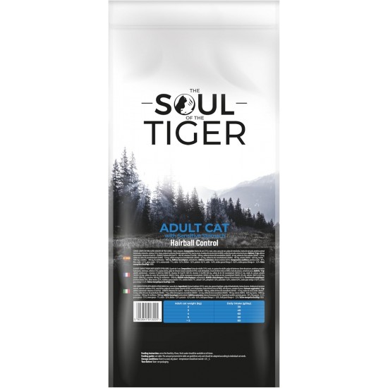 The Soul of the Tiger - Dry Food for Adult Cats, Grain Free with Salmon and Potatoes, for Castrated Cats, Gentle Formula, 8 kg The Soul of the Tiger - Dry Food for Adult Cats, Grain Free with Salmon and Potatoes, for Castrated Cats, Gentle Formula, 8 kg