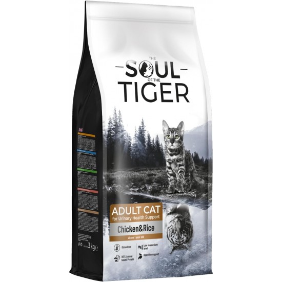 The Soul of the Tiger - Dry Food for Adult Cats, Grain Free with Salmon and Potatoes, for Castrated Cats, Gentle Formula, 8 kg The Soul of the Tiger - Dry Food for Adult Cats, Grain Free with Salmon and Potatoes, for Castrated Cats, Gentle Formula, 8 kg