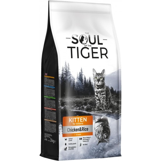 The Soul of the Tiger - Dry Food for Adult Cats, Grain Free with Salmon and Potatoes, for Castrated Cats, Gentle Formula, 8 kg The Soul of the Tiger - Dry Food for Adult Cats, Grain Free with Salmon and Potatoes, for Castrated Cats, Gentle Formula, 8 kg