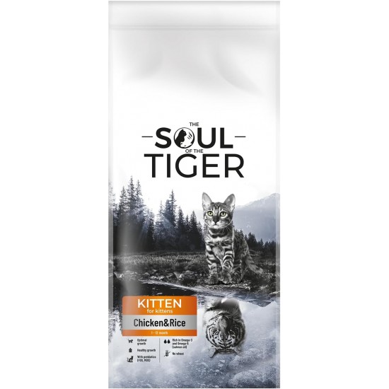 The Soul of the Tiger - Dry Food for Adult Cats, Grain Free with Salmon and Potatoes, for Castrated Cats, Gentle Formula, 8 kg The Soul of the Tiger - Dry Food for Adult Cats, Grain Free with Salmon and Potatoes, for Castrated Cats, Gentle Formula, 8 kg