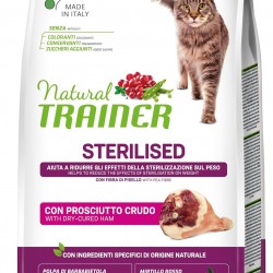 Trainer Natural Natural tr. Cat Adult Sterilised Ham kg. 1.5 Trainer Natural Natural tr. Cat Adult Sterilised Ham kg. 1.5
