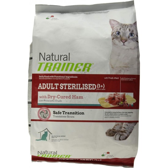 Trainer Natural Natural tr. Cat Adult Sterilised Ham kg. 1.5 Trainer Natural Natural tr. Cat Adult Sterilised Ham kg. 1.5