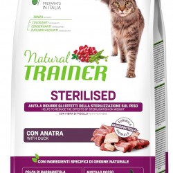 Trainer Sterilised Cat Food - Monoprotein Formula - Duck - 1.5kg