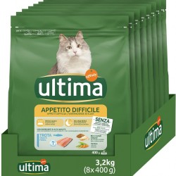 Ultima Apétit difficile Trout Dry Cat Food 8 x 400 g Total 3.2 kg Ultima Apétit difficile Trout Dry Cat Food 8 x 400 g Total 3.2 kg