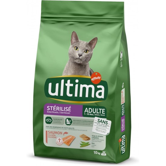 Ultima Sterilised Adult Salmon Dry Cat Food 10 kg Ultima Sterilised Adult Salmon Dry Cat Food 10 kg