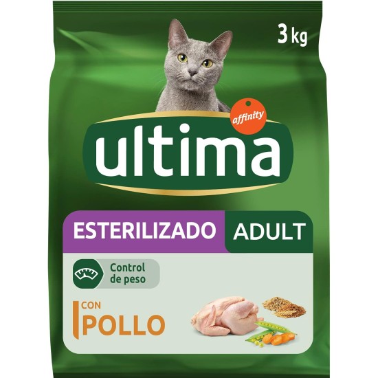 Ultima Sterilised Chicken Dry Cat Food 4 x 1.5kg Total 6kg Ultima Sterilised Chicken Dry Cat Food 4 x 1.5kg Total 6kg