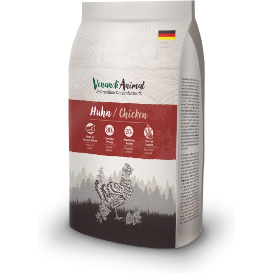 Venandi Animal Premium Dry Cat Food, Chicken, Grain-Free with Lots of Fresh Meat, 1.5 kg Venandi Animal Premium Dry Cat Food, Chicken, Grain-Free with Lots of Fresh Meat, 1.5 kg