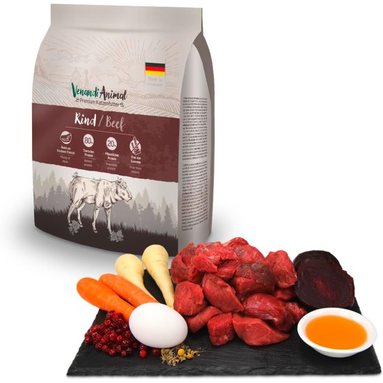 Venandi Animal Premium Dry Food for Cats, Salmon, Grain-Free with Lots of Fresh Salmon, 1.5 kg Venandi Animal Premium Dry Food for Cats, Salmon, Grain-Free with Lots of Fresh Salmon, 1.5 kg