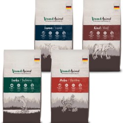 VenandiAnimal - Premium Dry Food for Cats, Sampling Pack Lamb, 4 x 1.5 kg (Pack of 4), Grain-Free with Lots of Fresh Meat and Fish VenandiAnimal - Premium Dry Food for Cats, Sampling Pack Lamb, 4 x 1.5 kg (Pack of 4), Grain-Free with Lots of Fresh Meat and Fish