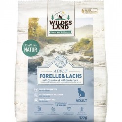 WILDES LAND Dry Food for Cats Trout and Salmon Adult 400 g WILDES LAND Dry Food for Cats Trout and Salmon Adult 400 g